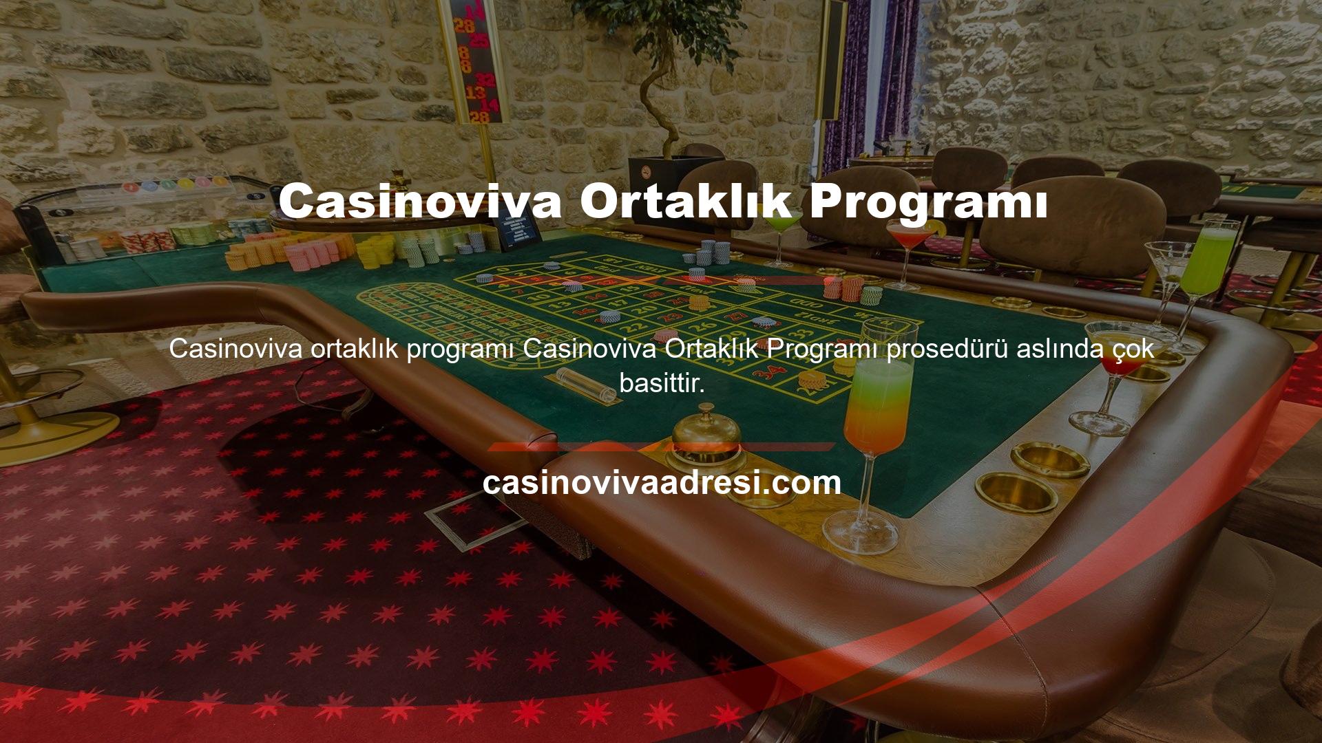 Casinoviva Ortaklık Programı