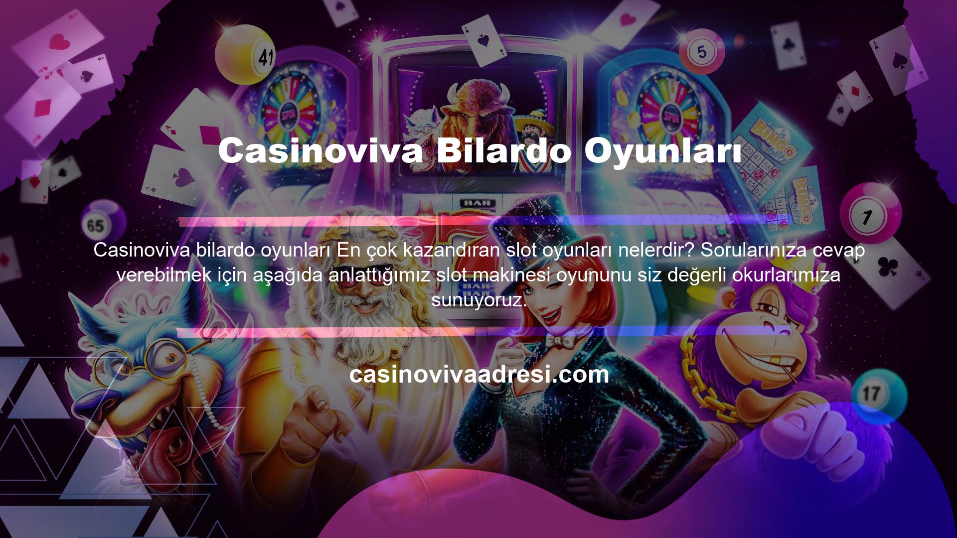 Casinoviva Bilardo Oyunları