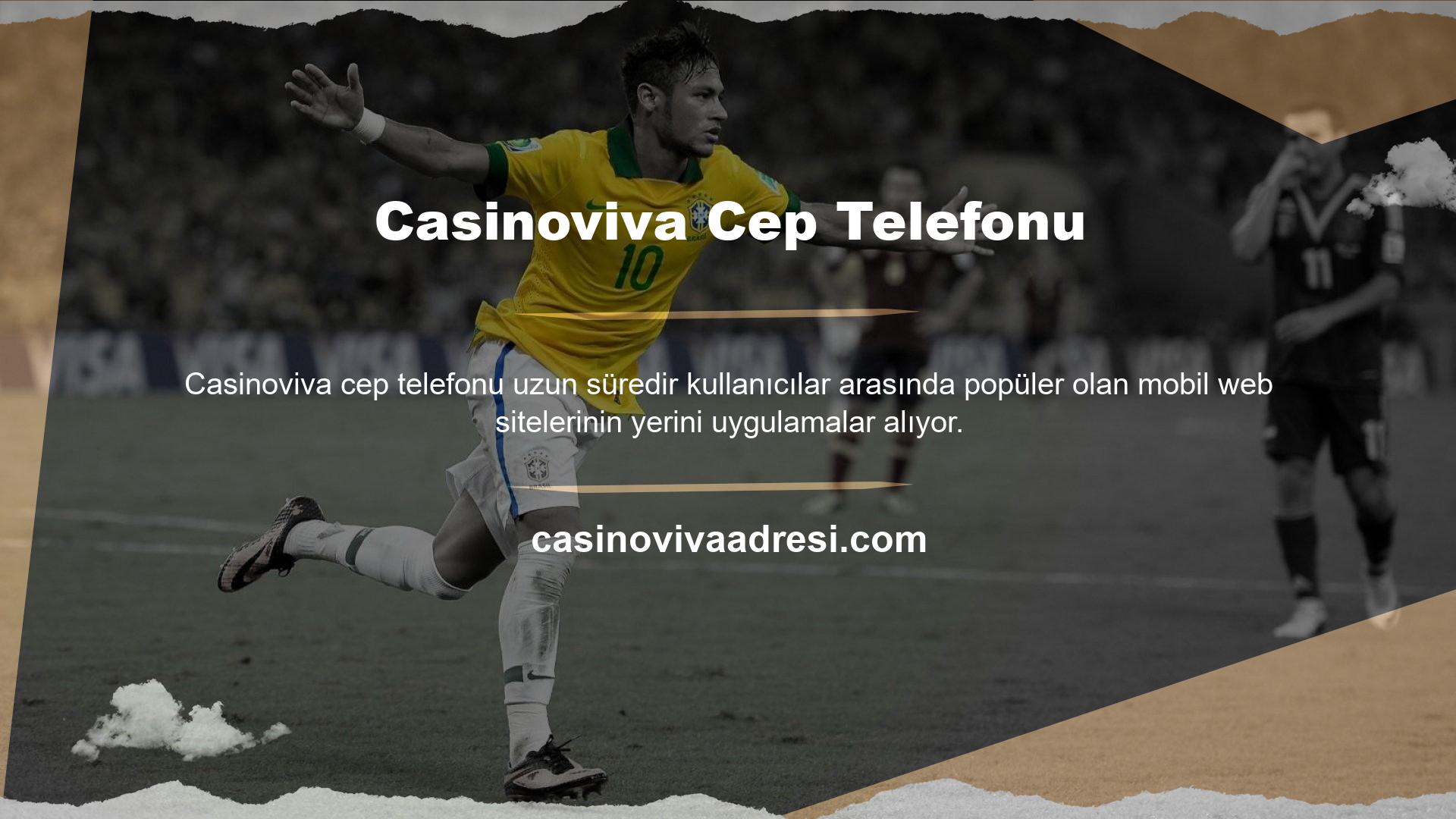 Casinoviva, iyi hazırlanmış mobil sayfalara sahip bahis sitelerinden biridir